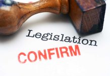 Gavel and words "Legislation" and "CONFIRM."