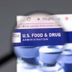 Magnifying glass over FDA website page header