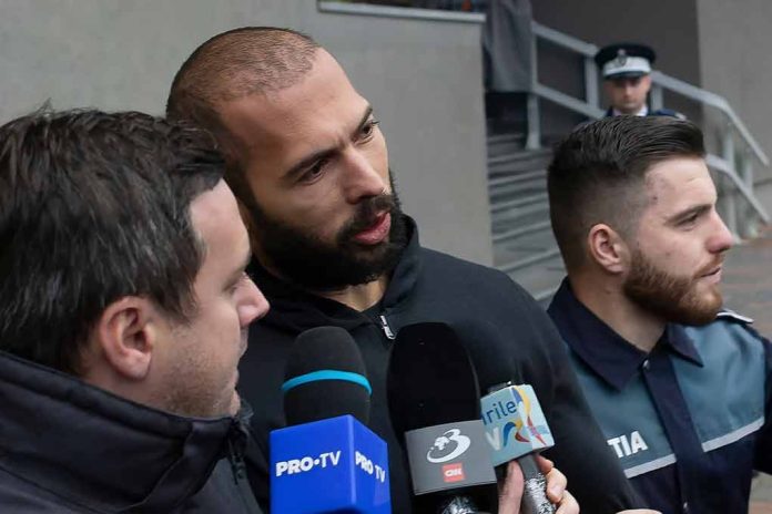 2254142447 featured image Group of men with microphones outside a building