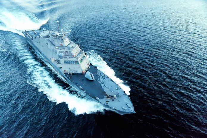 724184326 featured image Military ship moving fast on the ocean