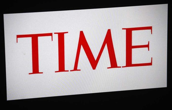 TIME magazine logo displayed in bold red letters