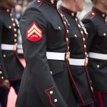 Marine MURDERED By Teen Gang — Brutal Attack Marines in formal uniforms marching in a parade