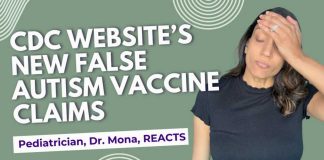 CDC Website's New False Autism Vaccine Claims