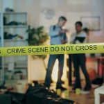 Media MILKS Killer — Truth Gets GAGGED Crime scene with tape and investigators examining evidence.