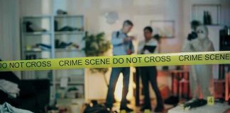 Media MILKS Killer — Truth Gets GAGGED Crime scene with tape and investigators examining evidence.