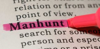 ABHORRENT Convicted Predator VANISHES — MANHUNT Explodes Pink highlighter marking word manhunt in book