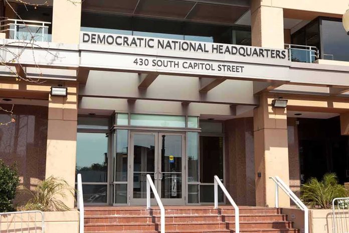 Democratic National Headquarters building entrance