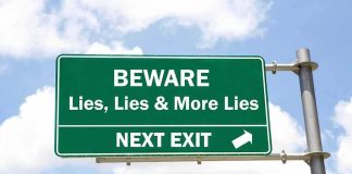 Senate Smackdowns FAUCI — FINALLY! green highway sign with warning message and next exit arrow