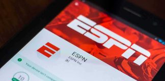 Tax Shock Drives ESPN Star Out ESPN app page open on a tablet screen