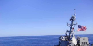 THE NAVY BUILT 3 — Then Couldn’t Afford To Load Them Naval destroyer sailing on open sea with flag flying