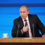 Shadow Deal? — Trump, Putin, Zelenskyy JUST HUDDLED Vladimir Putin at a podium with two microphones