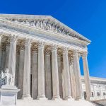 SCOTUS Takes On Trump’s Lower Court Fight — Judge Went Too FAR Supreme Court building with tall marble columns under a clear blue sky
